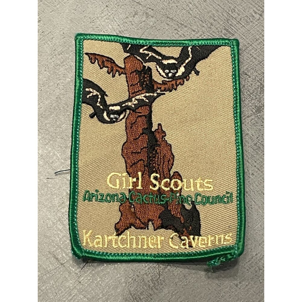 Girl Scouts Iron-On Patch Arizona Cactus Pine Council Kartchner Caverns